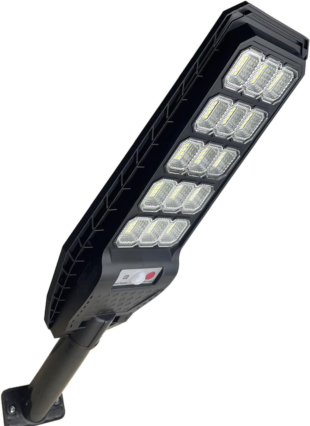 081 Store - 2 PEZZI Lampione lampione solare led esterno con staffa 300W Lampione da giardino 180 LED 300W con telecomando e sensore di movimento